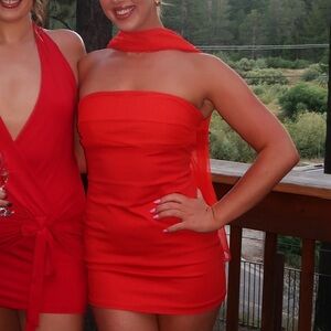 Superdown - Felina Mini Dress in Red